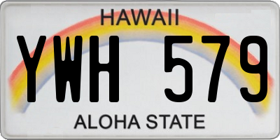 HI license plate YWH579