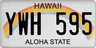 HI license plate YWH595