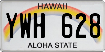 HI license plate YWH628