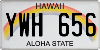HI license plate YWH656