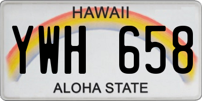 HI license plate YWH658
