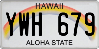 HI license plate YWH679