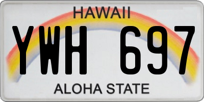 HI license plate YWH697