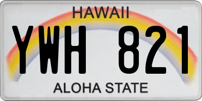 HI license plate YWH821