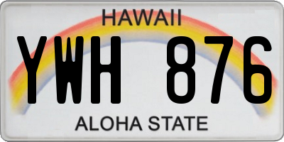 HI license plate YWH876