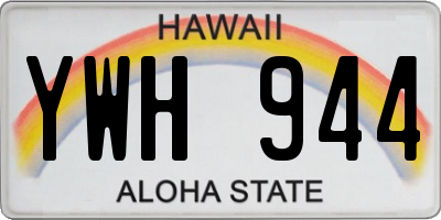 HI license plate YWH944