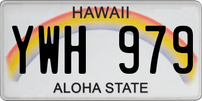 HI license plate YWH979