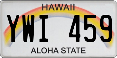 HI license plate YWI459
