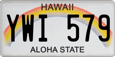 HI license plate YWI579