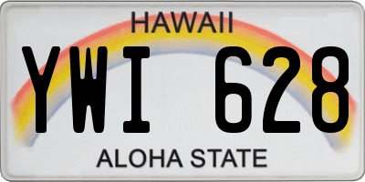 HI license plate YWI628