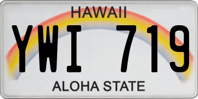 HI license plate YWI719