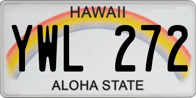 HI license plate YWL272