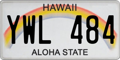 HI license plate YWL484