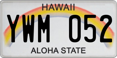 HI license plate YWM052