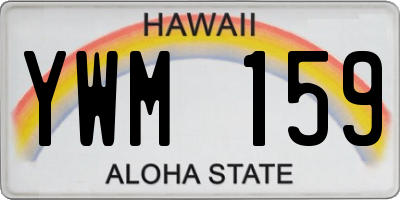 HI license plate YWM159