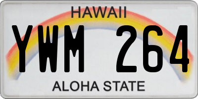 HI license plate YWM264