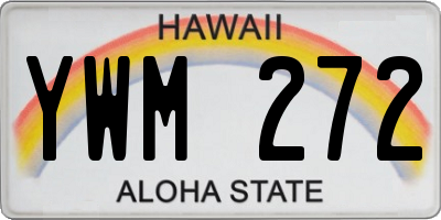 HI license plate YWM272