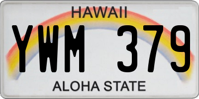 HI license plate YWM379