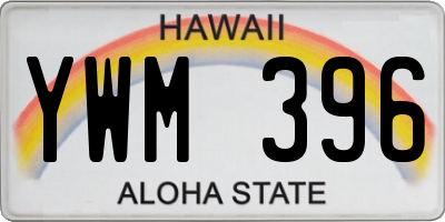 HI license plate YWM396