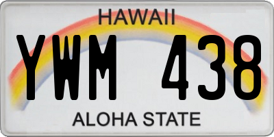 HI license plate YWM438