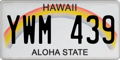 HI license plate YWM439