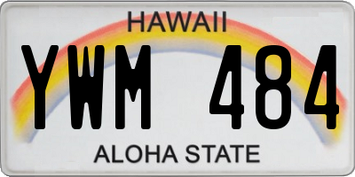 HI license plate YWM484