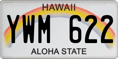 HI license plate YWM622