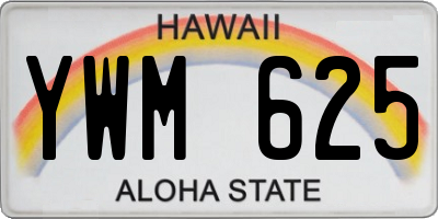 HI license plate YWM625