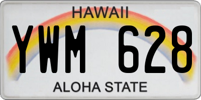 HI license plate YWM628
