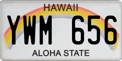 HI license plate YWM656