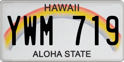 HI license plate YWM719