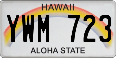 HI license plate YWM723