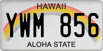 HI license plate YWM856