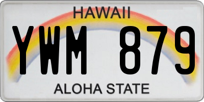 HI license plate YWM879