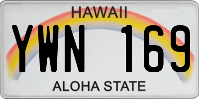 HI license plate YWN169