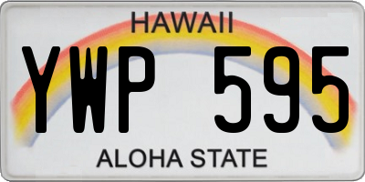 HI license plate YWP595