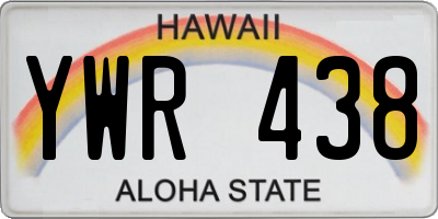 HI license plate YWR438