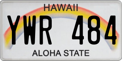 HI license plate YWR484