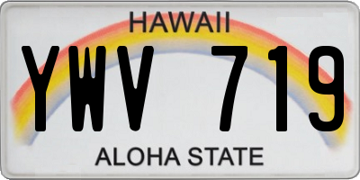 HI license plate YWV719