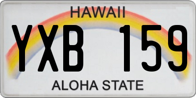 HI license plate YXB159
