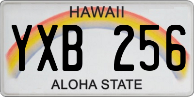 HI license plate YXB256