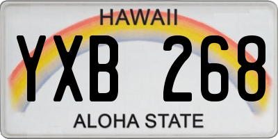 HI license plate YXB268