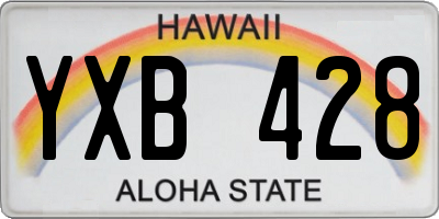 HI license plate YXB428