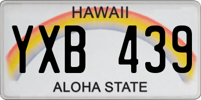 HI license plate YXB439