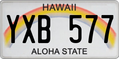 HI license plate YXB577