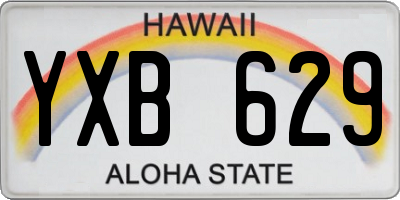 HI license plate YXB629