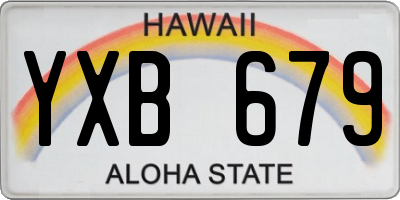 HI license plate YXB679