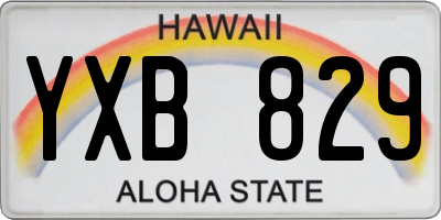 HI license plate YXB829