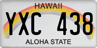 HI license plate YXC438