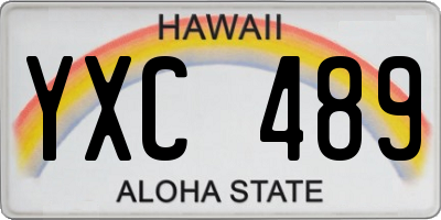 HI license plate YXC489